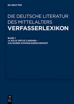 Verfasserlexikon - Die deutsche Literatur des Mittelalters: [Studienausgabe] de Burghart Wachinger