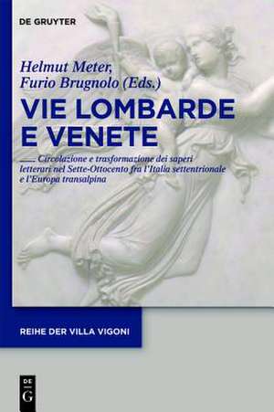 Vie Lombarde e Venete: Circolazione e trasformazione dei saperi letterari nel Sette-Ottocento fra l’Italia settentrionale e l’Europa transalpina de Helmut Meter