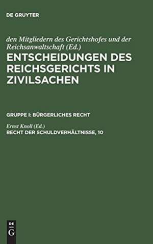 Recht der Schuldverhältnisse, 10 de Ernst Knoll