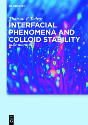 Interfacial Phenomena and Colloid Stability: Basic Principles de Tharwat F. Tadros
