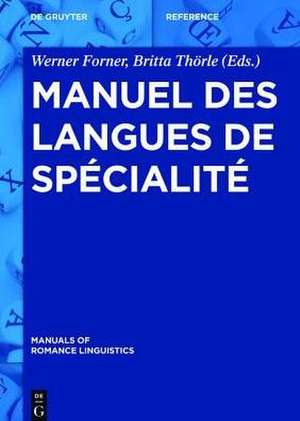 Manuel des langues de spécialité de Werner Forner