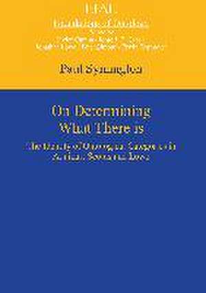 On Determining What There is: The Identity of Ontological Categories in Aquinas, Scotus and Lowe de Paul Symington