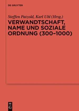 Verwandtschaft, Name und soziale Ordnung (300-1000) de Steffen Patzold