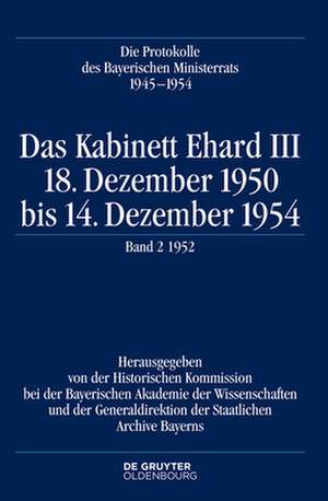 Das Kabinett Ehard III de Oliver Braun