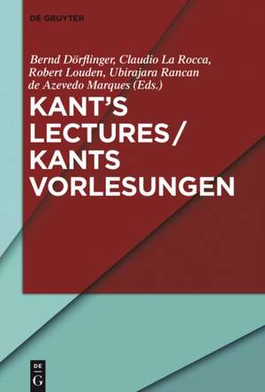 Kant’s Lectures de Bernd Dörflinger