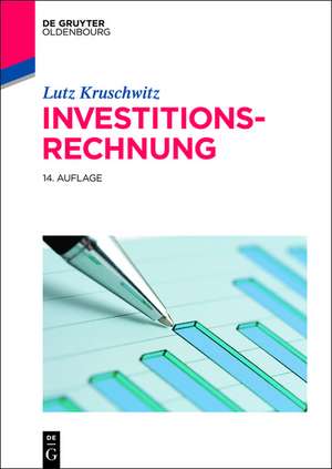 Investitionsrechnung de Lutz Kruschwitz