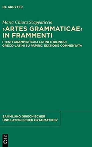 "Artes Grammaticae" in frammenti: I testi grammaticali latini e bilingui greco-latini su papiro. Edizione commentata de Maria Chiara Scappaticcio