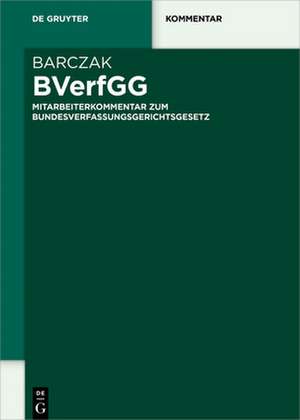 BVerfGG de Tristan Barczak