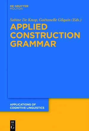 Applied Construction Grammar de Sabine De Knop