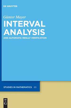 Interval Analysis de Gunter Mayer