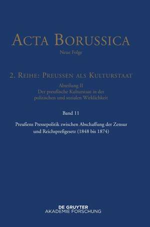 Preuens Pressepolitik Zwischen Abschaffung Der Zensur Und Reichspregesetz (1848 Bis 1874) de Holtz, Barbel