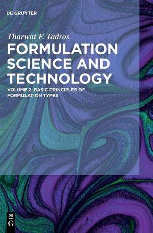 Basic Principles of Formulation Types de Tharwat F. Tadros