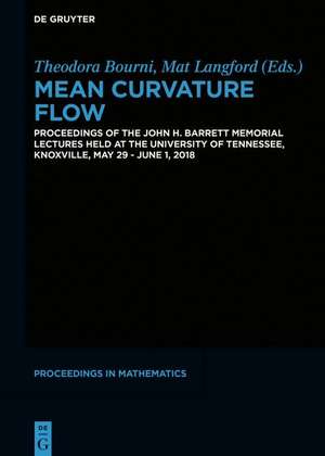 Mean Curvature Flow de Theodora Bourni