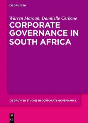 Corporate Governance in South Africa de Dannielle Cerbone