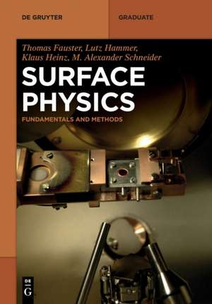 Surface Physics de Thomas Fauster