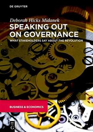 Speaking Out on Governance de Deborah Hicks Midanek