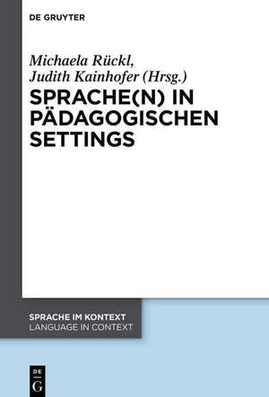 Sprache(n) in pädagogischen Settings