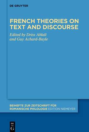 French theories on text and discourse