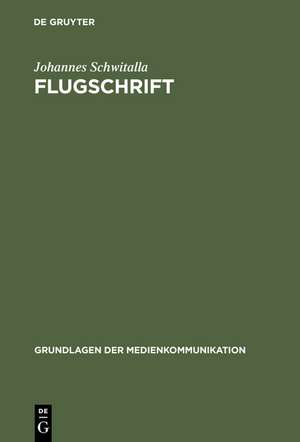 Flugschrift de Johannes Schwitalla