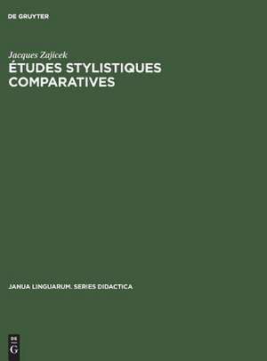 Études stylistiques comparatives: néerlandais-français de Jacques Zajicek