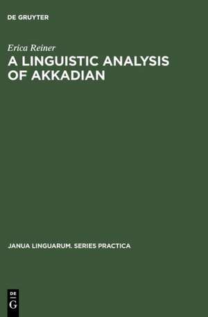 A Linguistic Analysis of Akkadian de Erica Reiner