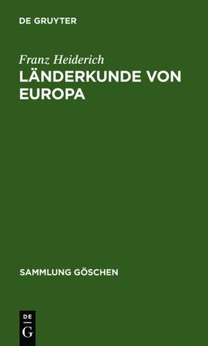 Länderkunde von Europa de Franz Heiderich