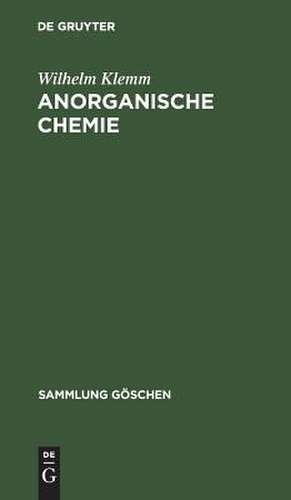 Anorganische Chemie de Wilhelm Klemm