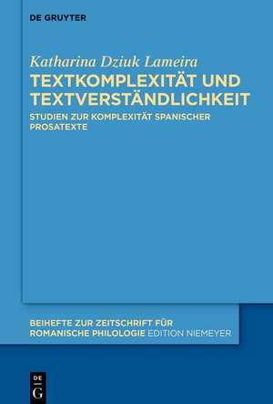 Textkomplexität und Textverständlichkeit de Katharina Dziuk Lameira