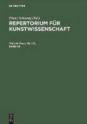 Repertorium für Kunstwissenschaft. Band 49 de Wilhelm Waetzoldt