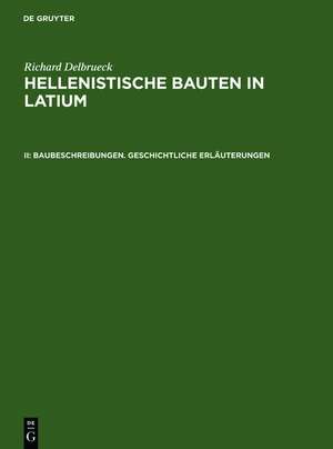 Baubeschreibungen. Geschichtliche Erläuterungen de Richard Delbrück