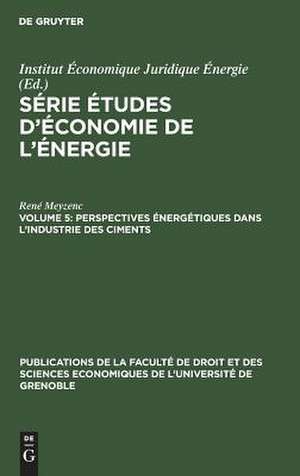 Perspectives énergétiques dans l'industrie des ciments de René Meyzenc