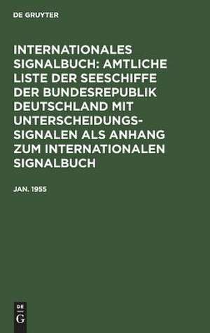 Jan. 1955 de Reichsamt Des Innern