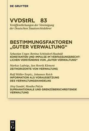 Bestimmungsfaktoren "Guter Verwaltung" de Frank Schorkopf