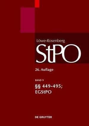 §§ 449-495; EGStPO de Kirsten Graalmann-Scheerer