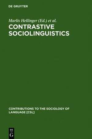 Contrastive Sociolinguistics de Marlis Hellinger