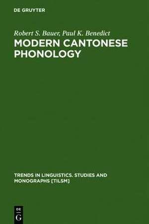 Modern Cantonese Phonology de Robert S. Bauer