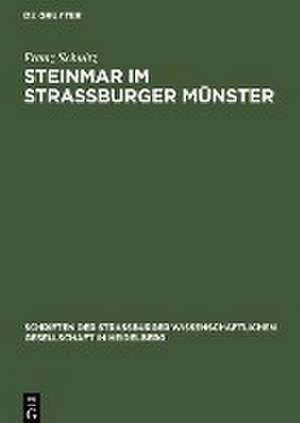 Steinmar im Straßburger Münster de Franz Schultz