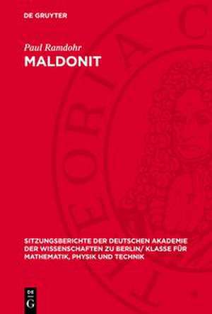 Maldonit de Paul Ramdohr