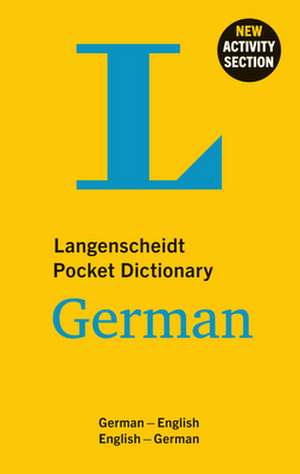 Langenscheidt Pocket Dictionary German de Redaktion Langenscheidt