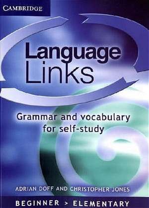 Language Links - Beginner to Elementary / Book with answers de Adrian Doff