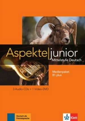 Aspekte junior B1 plus. Medienpaket (3 Audio-CDs + Video-DVD) de Ute Koithan