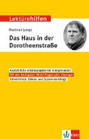 Lektürehilfen Hartmut Lange "Das Haus in der Dorotheenstraße"