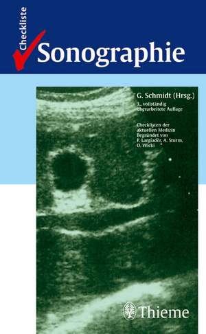 Checkliste Sonographie de Günter Schmidt