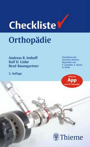 Checkliste Orthopädie de Andreas B. Imhoff