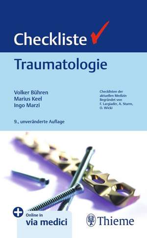 Checkliste Traumatologie de Volker Bühren