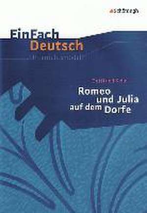 Romeo und Julia auf dem Dorfe. EinFach Deutsch Unterrichtsmodelle de Gottfried Keller