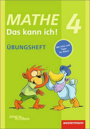 Mathe - Das kann ich! Übungsheft Klasse 4 de Michael Hoffmann