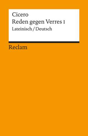 Reden gegen Verres 1 de Gerhard Krüger