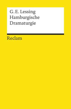 Hamburgische Dramaturgie de Klaus L. Berghahn