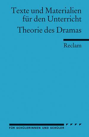 Theorie des Dramas de Ulrich Staehle